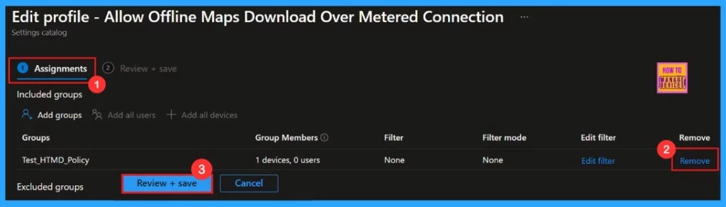 How to Configure Offline Maps Download Over Metered Connection Policy using Intune - Fig.15