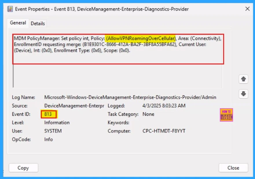 Allow or Block VPN Roaming Over Cellular in Connectivity using Intune Policy 14 Allow or Block VPN Roaming Over Cellular in Connectivity using Intune Policy - Fig.13