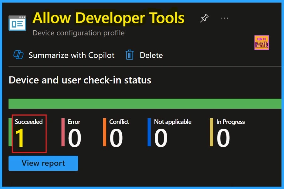 Allow or Block Developer Tools Policy using Intune - Fig.12