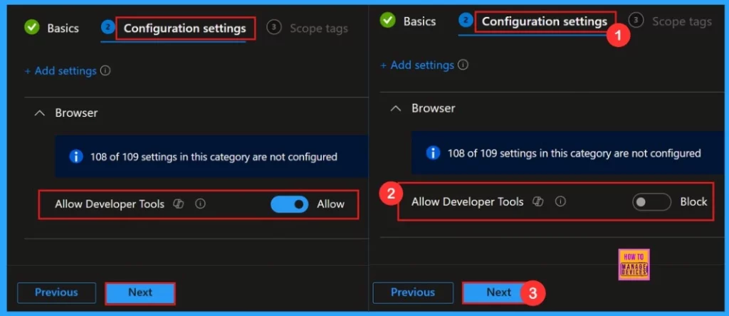 Allow or Block Developer Tools Policy using Intune - Fig.7