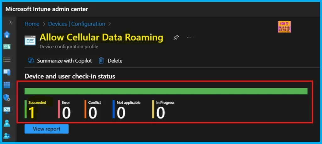 Allow or Block Cellular Data Roaming in Connectivity using Intune Policy - Fig.9