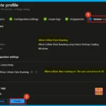 Allow or Block Cellular Data Roaming in Connectivity using Intune Policy
