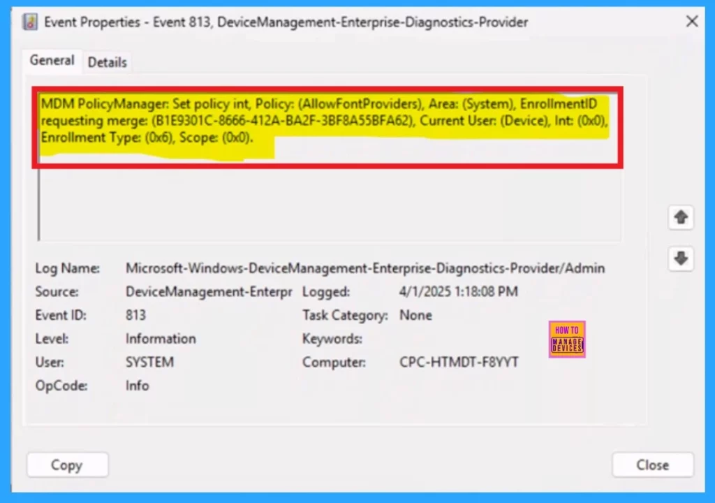 Enable Disable Font Providers using Intune Policy 12 Enable Disable Font Providers using Intune Policy -Fig.11