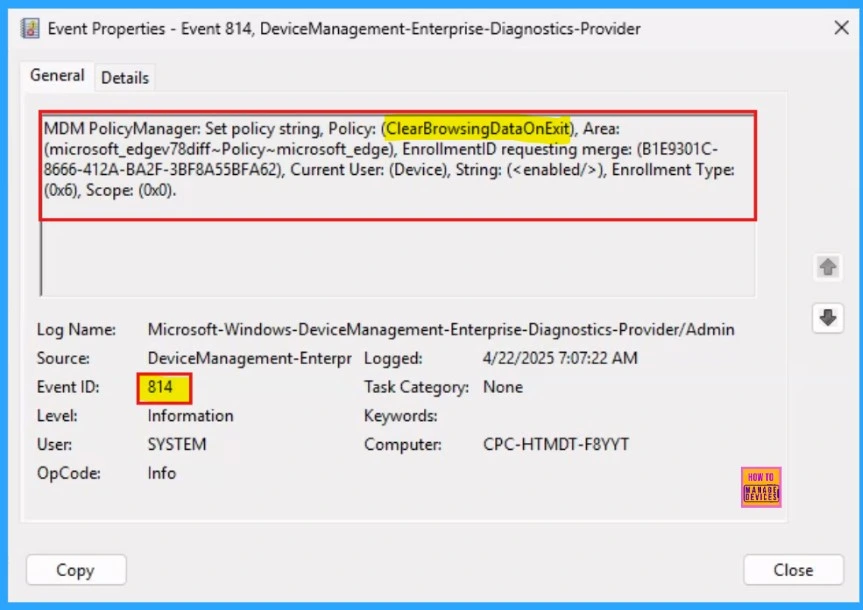 Enable or Disable Clear Browsing Data on Exit Policy in MS Edge Browser using M365 Admin Center - Fig.13