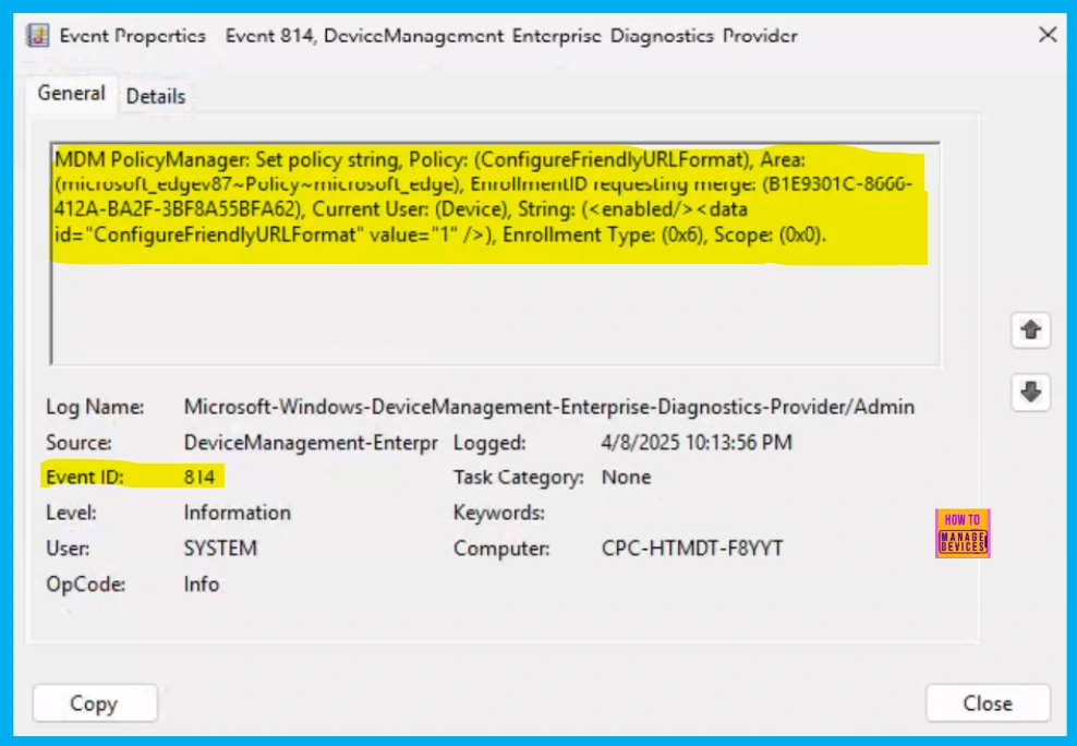 How to Configure Friendly URL Format Policy in MS Edge Browser using M365 Admin Center 14 How to Configure Friendly URL Format Policy in MS Edge Browser using M365 Admin Center - Fig.13