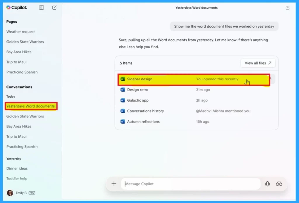 Microsoft Copilot App Gains File Search and Vision Features in Latest Windows Update - Fig.2 Creds to MS