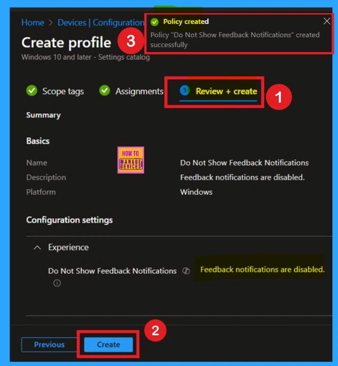 How to Configure Do not Show Feedback Notifications using Intune Policy Settings 10 How to Configure Do not Show Feedback Notifications using Intune Policy Settings -Fig.8