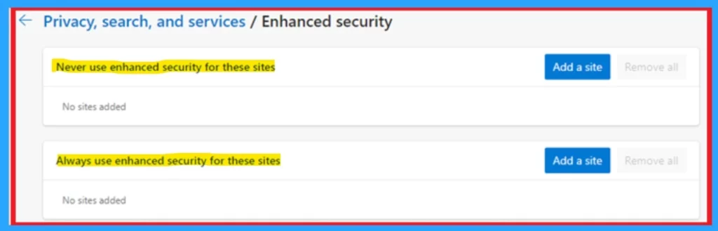 How to Check and Manage Enhanced Security Mode for a Site in MS Edge Browser - Fig.2 Creds to MS