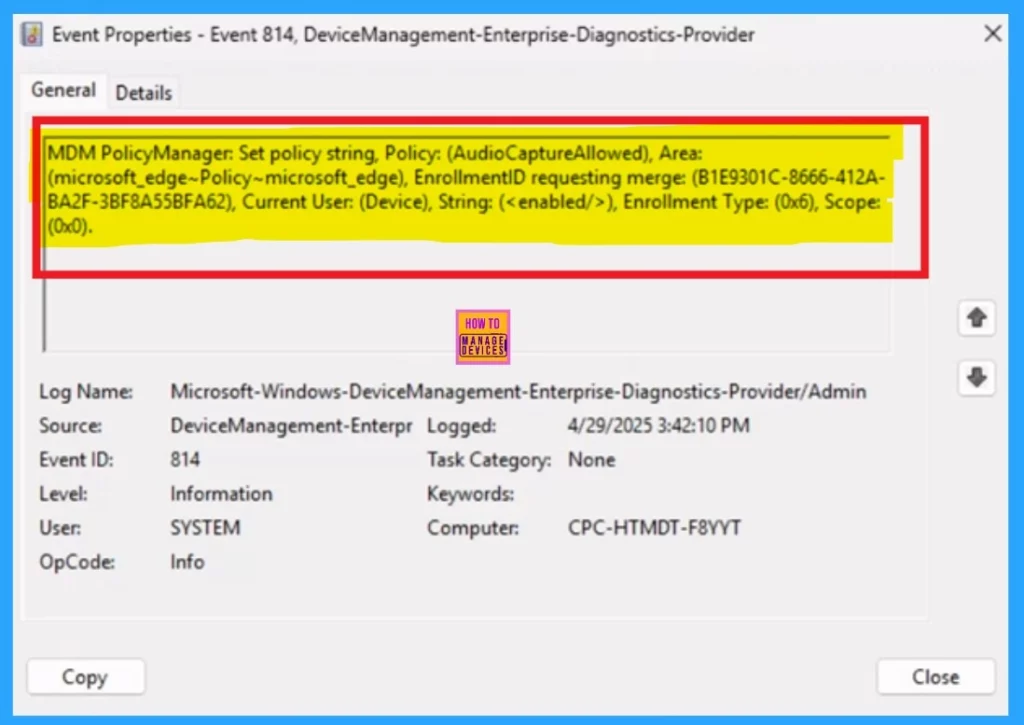 Allow or Block Audio Capture Policy in MS Edge Browser using M365 Admin Center - Fig.10
