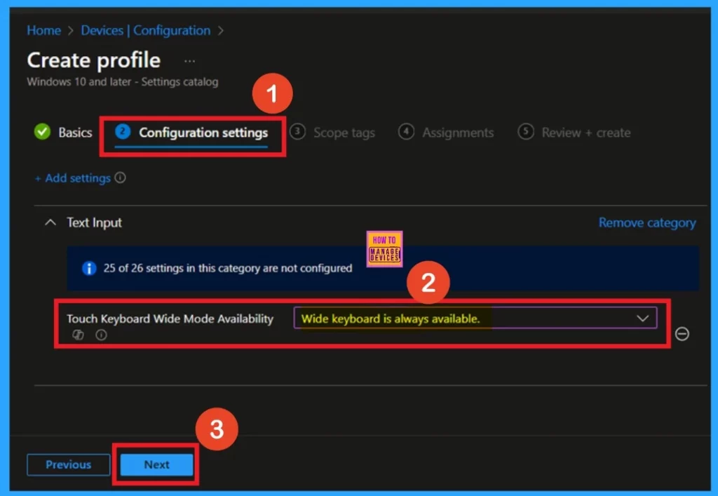 How to Enable Disable Touch Keyboard Wide Mode Availability Policy using Intune 7 How to Enable Disable Touch Keyboard Wide Mode Availability Policy using Intune - Fig.6