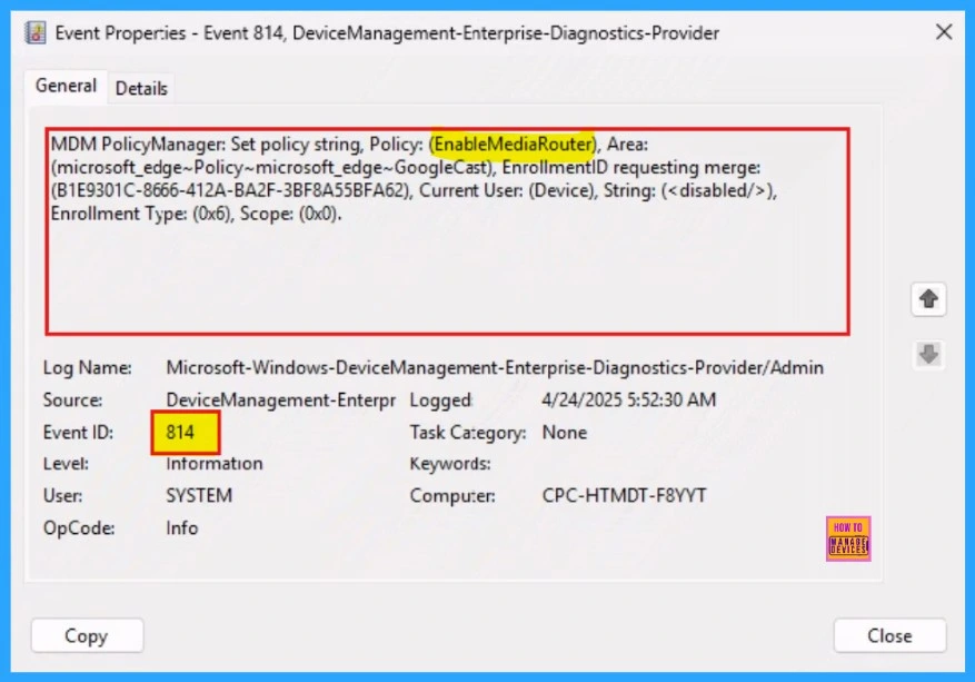 Enable or Disable Media Router Google Cast Policy in MS Edge Browser using M365 Admin Center - Fig.13
