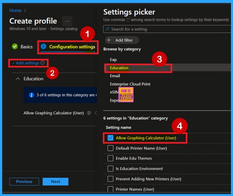 How to Allow or Block Graphing Calculator using Intune Policy - Fig.4