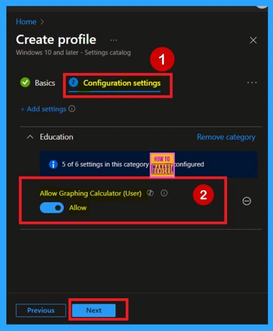 How to Allow or Block Graphing Calculator using Intune Policy - Fig.5