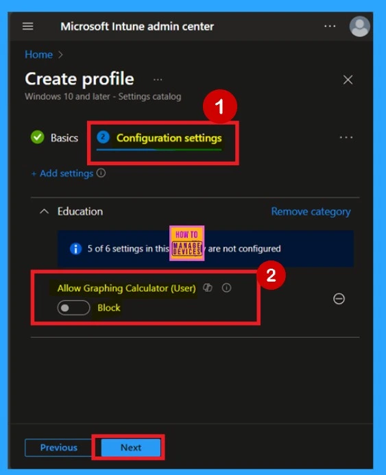 How to Allow or Block Graphing Calculator using Intune Policy - Fig.6