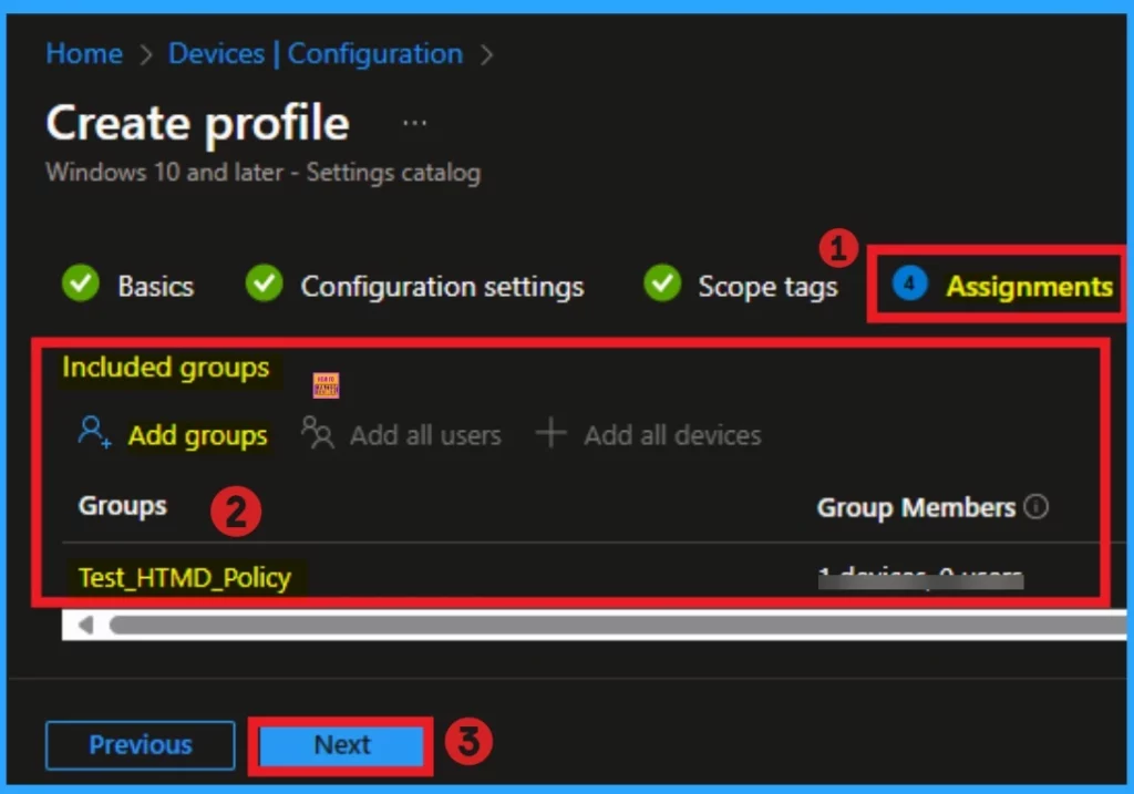 Allow or Block Bluetooth Advertising Policy using Intune - Fig.9