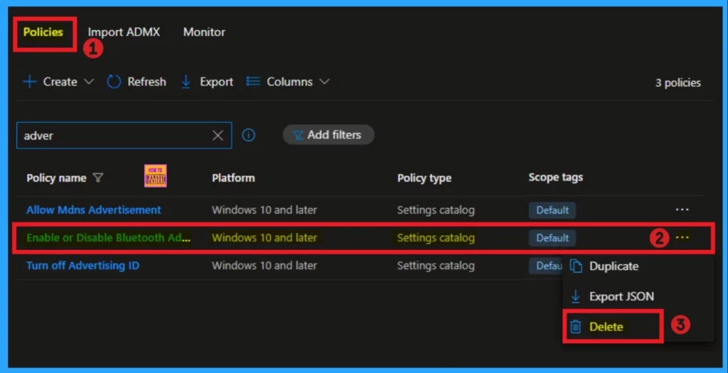 Allow or Block Bluetooth Advertising Policy using Intune - Fig.14