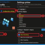 Enable or Disable Bluetooth Advertising Policy using Intune