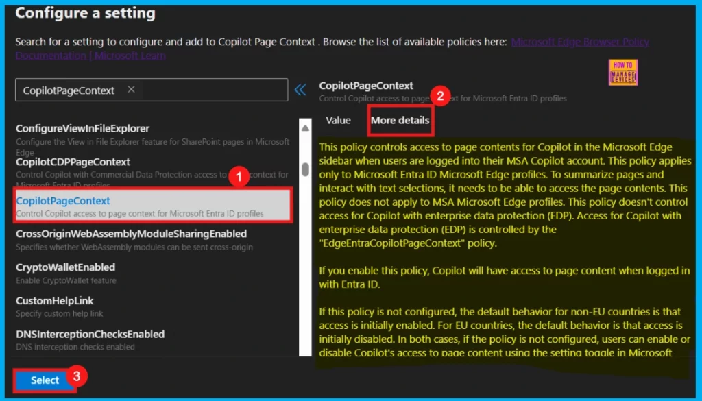 Enable or Disable Copilot Page Context Policy in MS Edge Browser using M365 Admin Center 5 Enable or Disable Copilot Page Context Policy in MS Edge Browser using M365 Admin Center - Fig.5