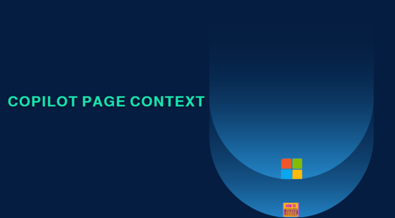 Enable or Disable Copilot Page Context Policy in MS Edge Browser using M365 Admin Center