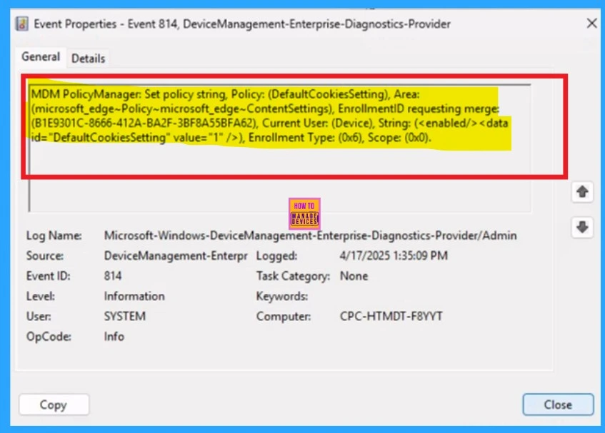 Enable or Disable Default Cookies Setting Policy in MS Edge Browser using M365 Admin Center 2