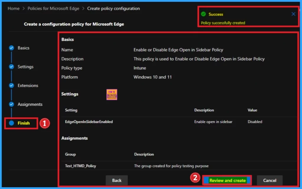 Enable or Disable Open in Sidebar Policy in MS Edge Browser using M365 Admin Center 12 Enable or Disable Open in Sidebar Policy in MS Edge Browser using M365 Admin Center - Fig.11