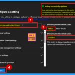 Enable or Disable Efficiency Mode Policy in MS Edge Browser using M365 Admin Center 1