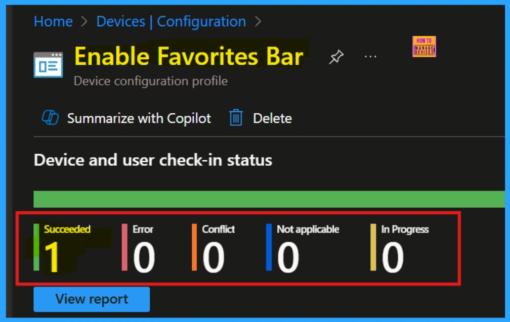 Enable or Disable Favorites Bar Policy in MS Edge Browser using M365 Admin Center - Fig.10