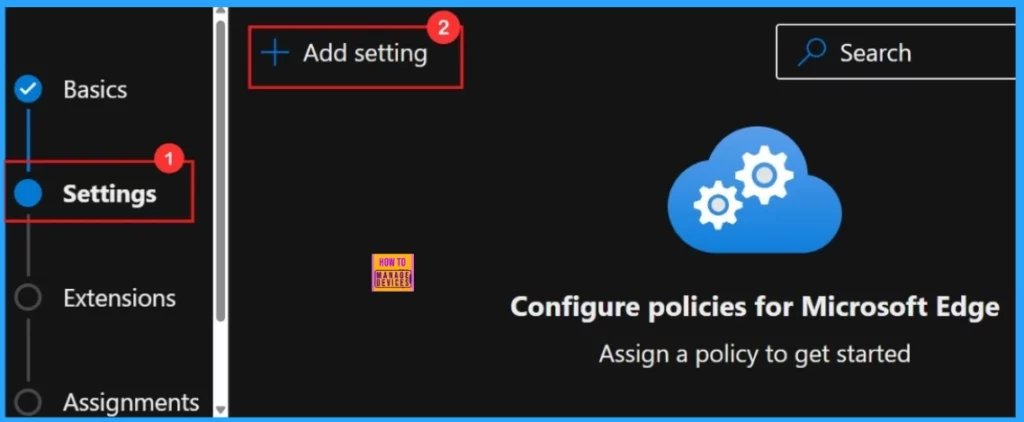 Enable or Disable Favorites Bar Policy in MS Edge Browser using M365 Admin Center - Fig.3