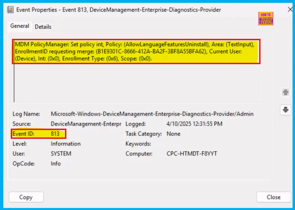 Allow or Block Language Features Uninstall Policy in Text Input using Intune 10 Allow or Block Language Features Uninstall Policy in Text Input using Intune - Fig.9