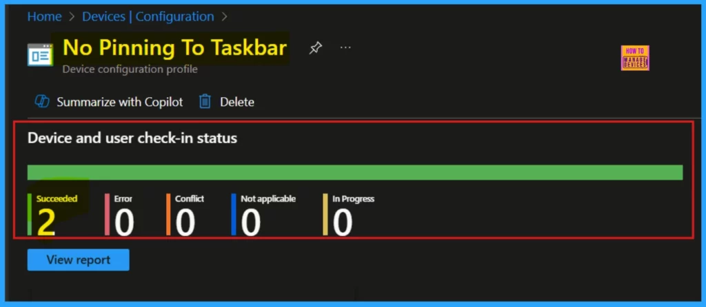 Enable or Disable No Pinning To Taskbar Policy using Intune Setting Catalog - Fig.9