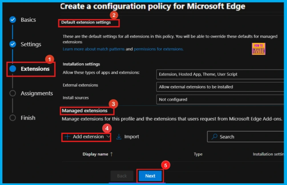 Enable or Disable Favorites Bar Policy in MS Edge Browser using M365 Admin Center 2