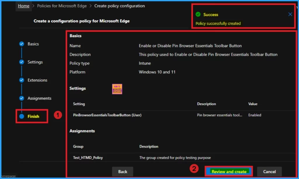Enable or Disable Pin Browser Essentials Toolbar Button Policy in MS Edge Browser using M365 Admin Center 12 Enable or Disable Pin Browser Essentials Toolbar Button Policy in MS Edge Browser using M365 Admin Center - Fig.11