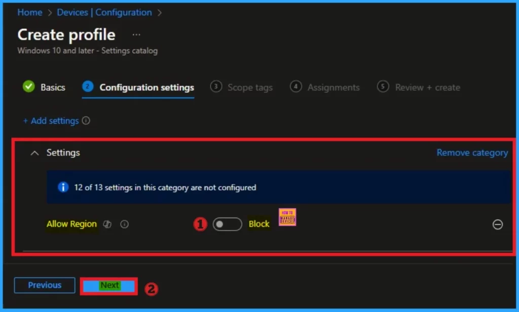 How to Enable or Disable Region Settings Policy using Intune - Fig.7