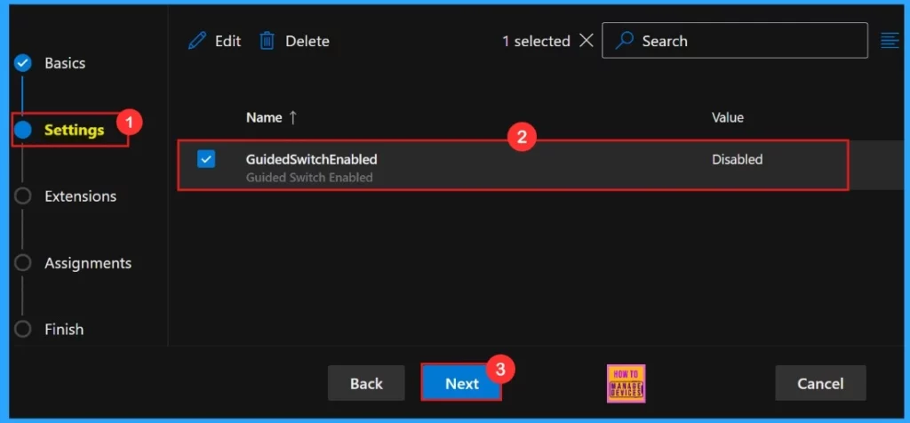 Enable or Disable Guided Switch Policy in MS Edge Browser using M365 Admin Center - Fig.6