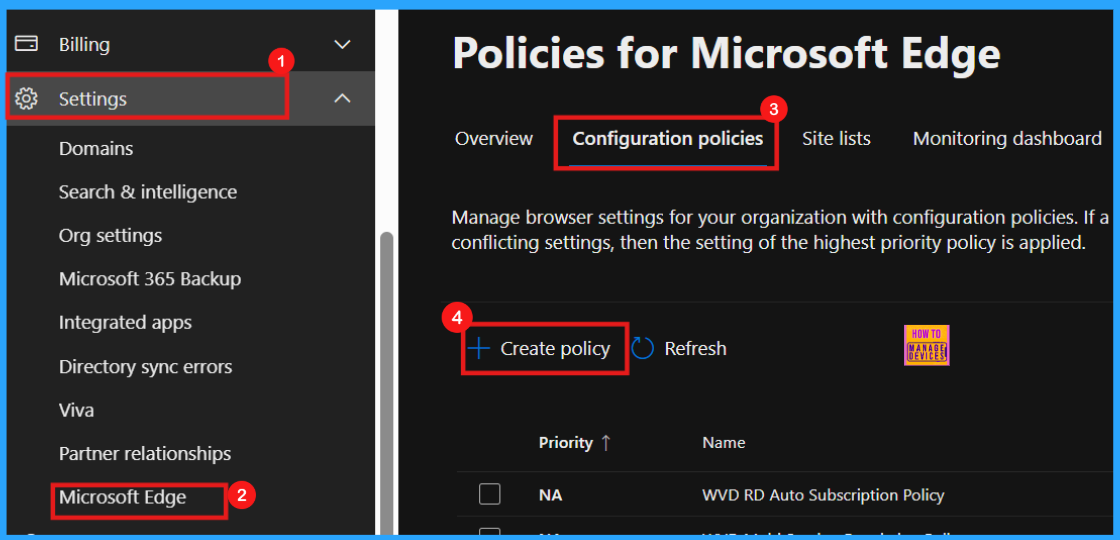 Enable Or Disable Background Mode Policy In MS Edge Browser Using M365 ...