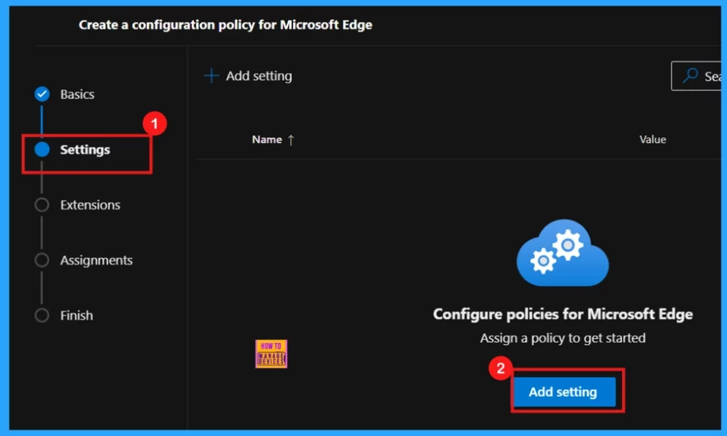 Enable or Disable Background Mode Policy in MS Edge Browser using M365 Admin Center - Fig.3