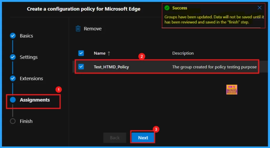 Enable or Disable Background Mode Policy in MS Edge Browser using M365 Admin Center - Fig.8