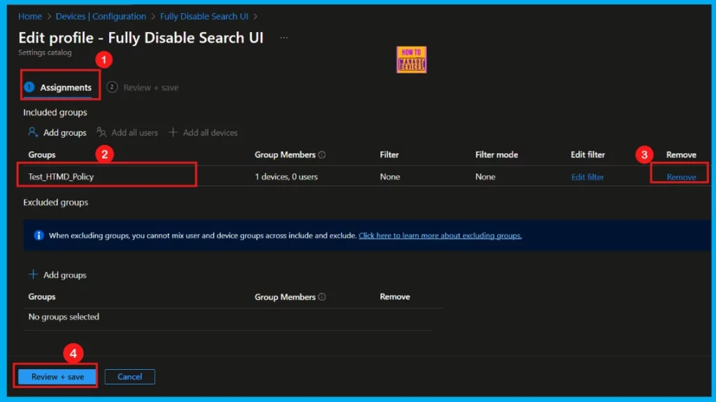 How to Configure Windows Search UI Policy using Intune 13 How to Configure Windows Search UI Policy using Intune - Fig.12
