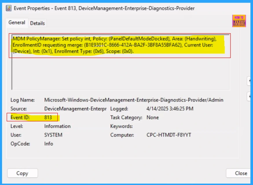 How to Configure Handwriting Panel Default Mode Docked Policy using Intune - Fig.11
