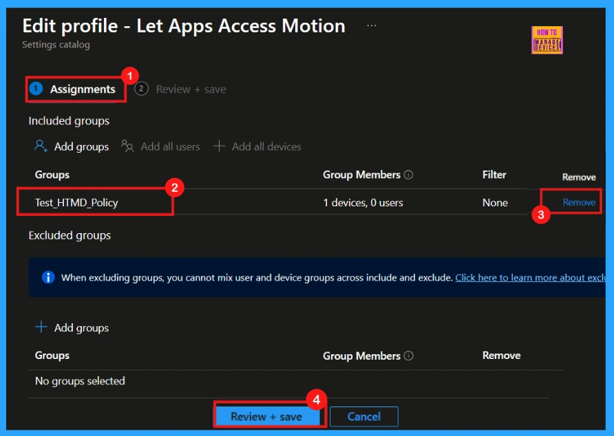 How to Control Apps Accessing Motion Privacy Policy using Intune - Fig.11