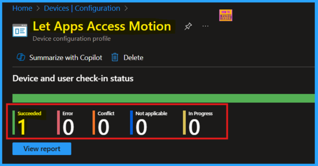 How to Control Apps Accessing Motion Privacy Policy using Intune - Fig.9