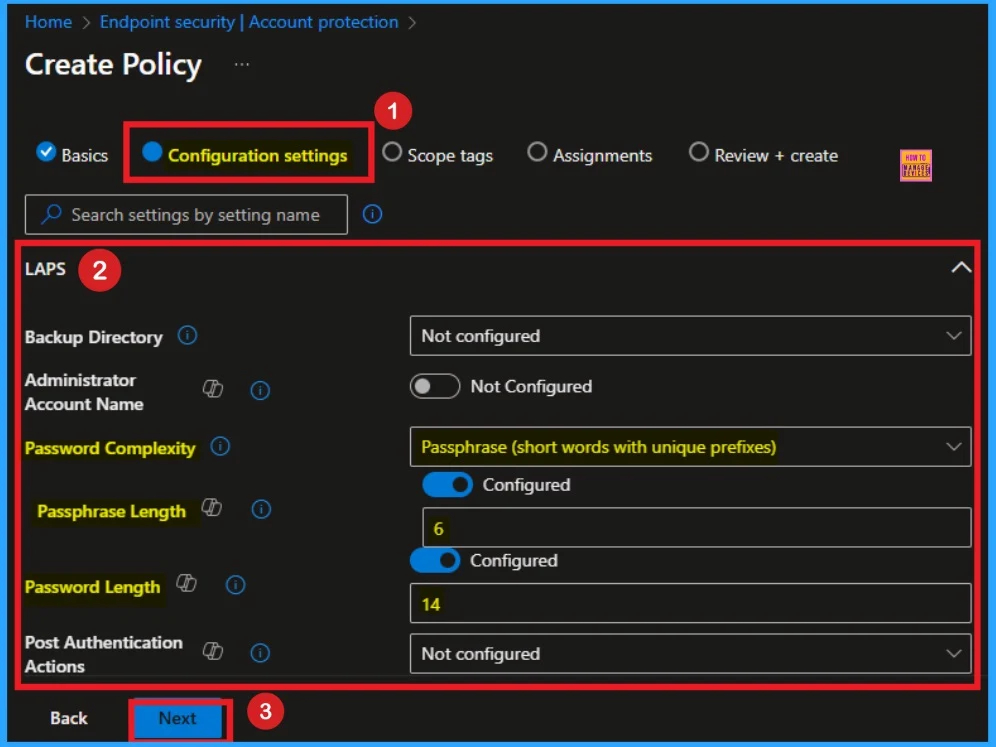 New Automatic Account Management Enable Account settings on Windows LAPS Policy in Intune - Fig.2