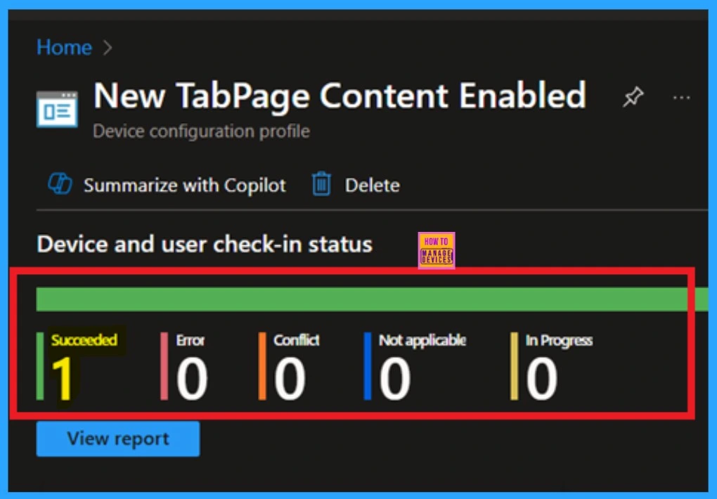 Enable or Disable New Tab Page Content Policy in MS Edge Browser using M365 Admin Center - Fig.9