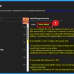How to Configure New Tab Page Search Box Policy in MS Edge Browser using M365 Admin Center