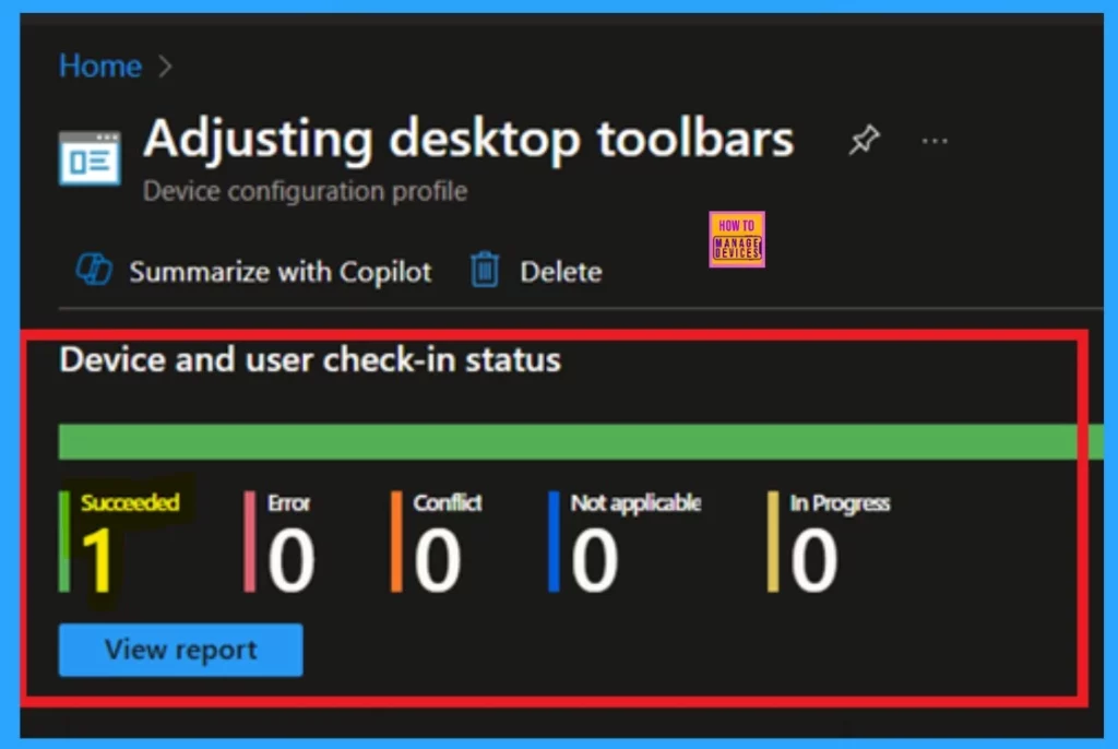 How to Prevent Users from Adjusting Desktop Toolbars using Intune Policy - Fig.10