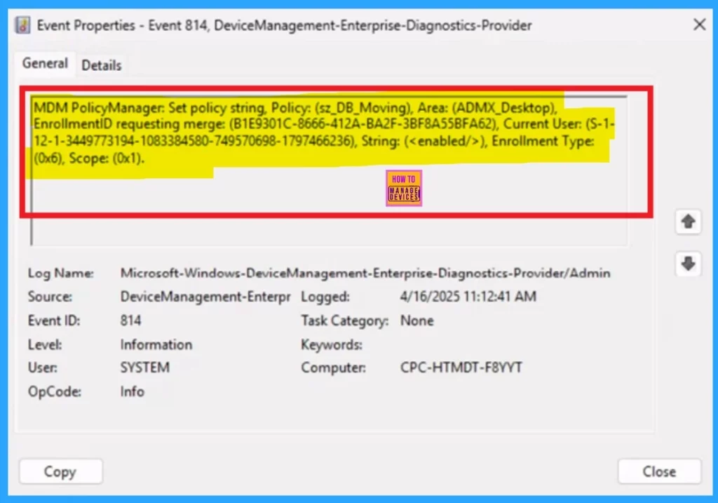 How to Prevent Users from Adjusting Desktop Toolbars using Intune Policy - Fig.12