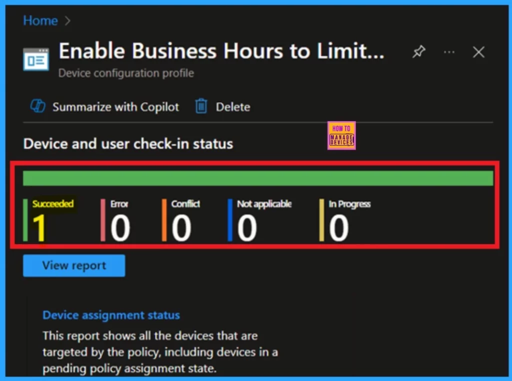 How to Set Business Hours to Limit Background Download Bandwidth Policy using Intune 10 How to Set Business Hours to Limit Background Download Bandwidth Policy using Intune- Fig.10