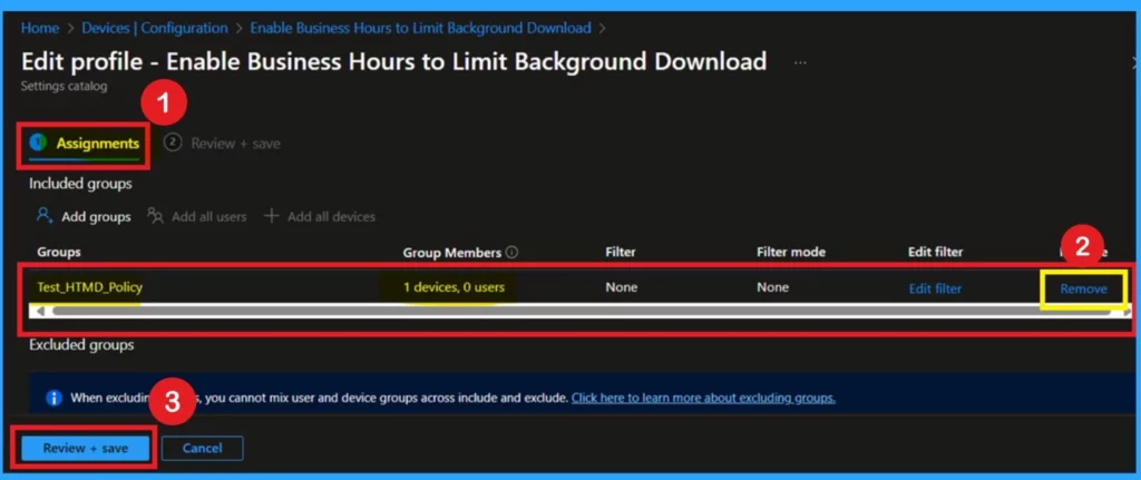 How to Set Business Hours to Limit Background Download Bandwidth Policy using Intune 13 How to Set Business Hours to Limit Background Download Bandwidth Policy using Intune -Fig.13