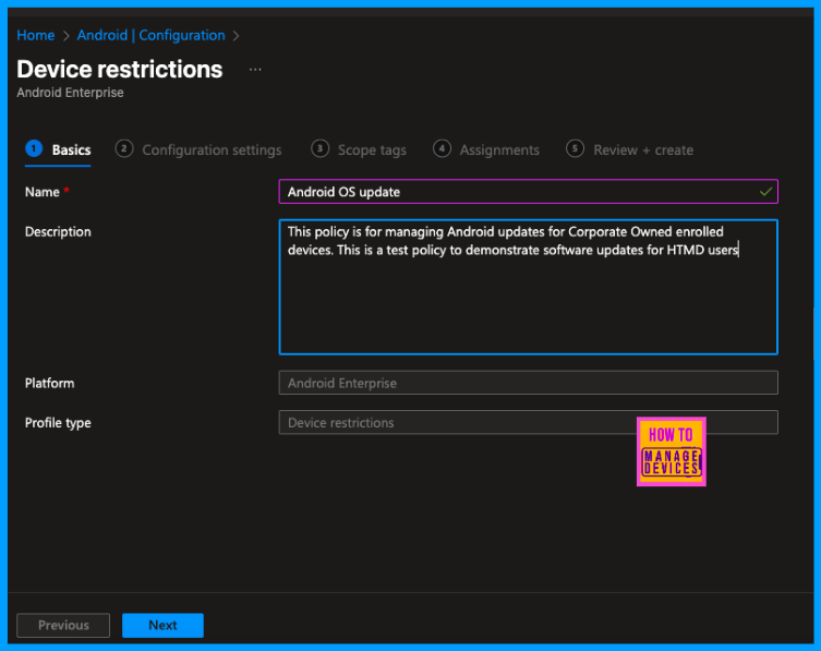 Learn How to Streamline Android OS Updates using Intune - Fig.2