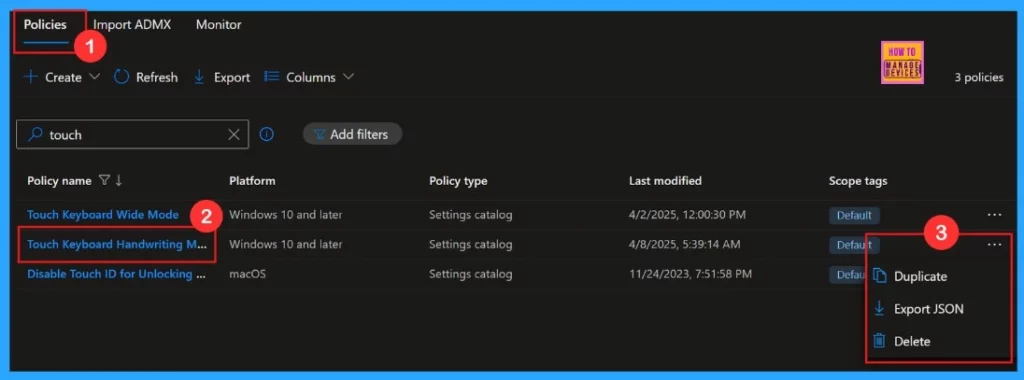 Enable or Disable Touch Keyboard Handwriting Mode Availability in Text Input using Intune Policy - Fig.15